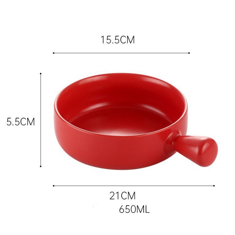 Ceramic Oven Plate with Handle