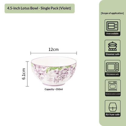 Japanese Creative Ceramic Lotus Bowl