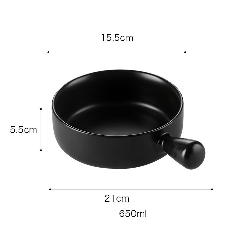 Ceramic Oven Plate with Handle