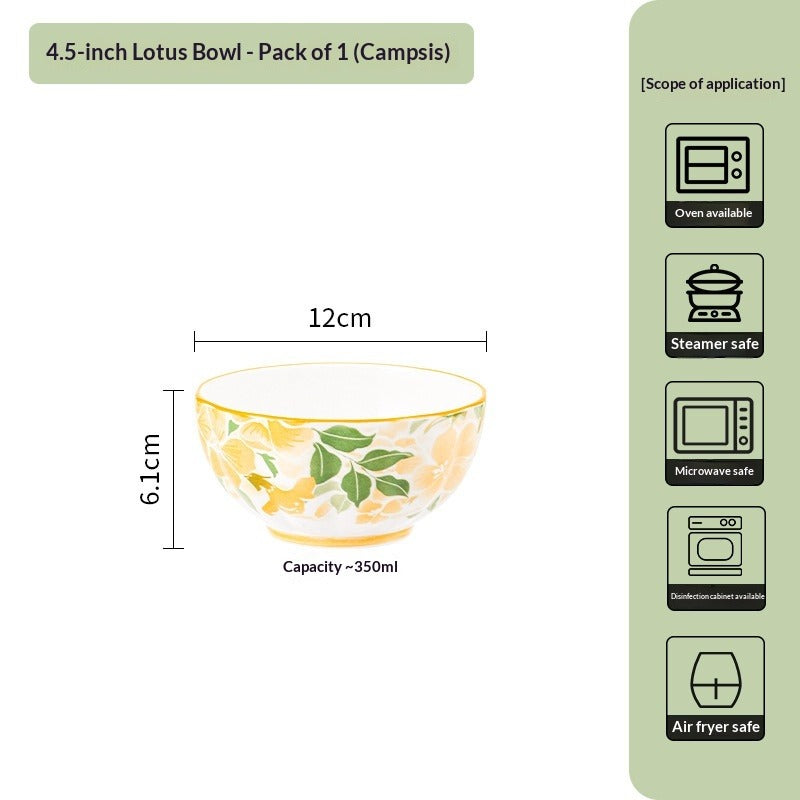 Japanese Creative Ceramic Lotus Bowl