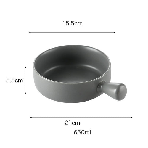 Ceramic Oven Plate with Handle