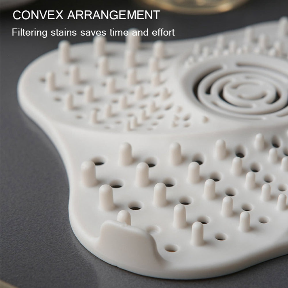 Silicone Drain Hair Catcher | Anti Clog Shower Drain Filter | Bathroom Sink Hair Stopper