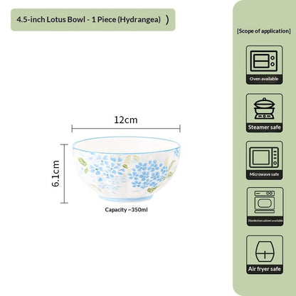 Japanese Creative Ceramic Lotus Bowl