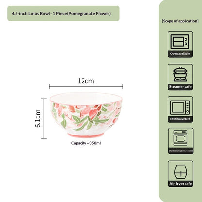 Japanese Creative Ceramic Lotus Bowl