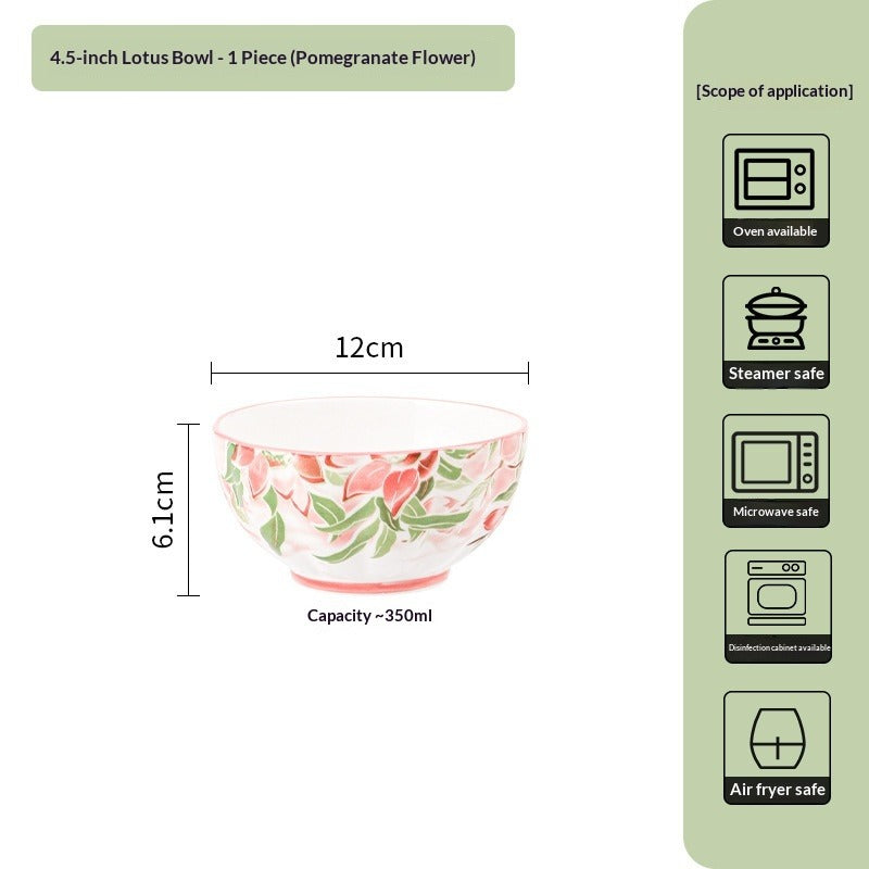Japanese Creative Ceramic Lotus Bowl