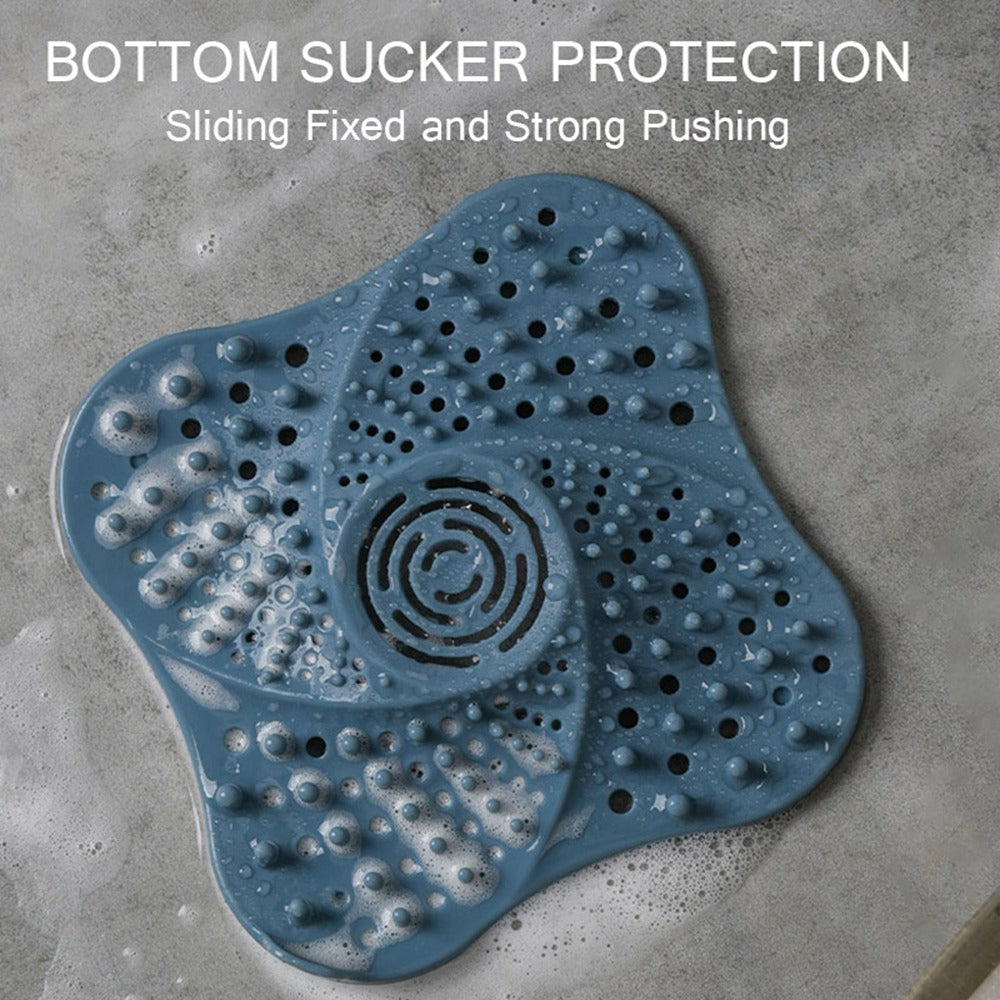 Silicone Drain Hair Catcher | Anti Clog Shower Drain Filter | Bathroom Sink Hair Stopper