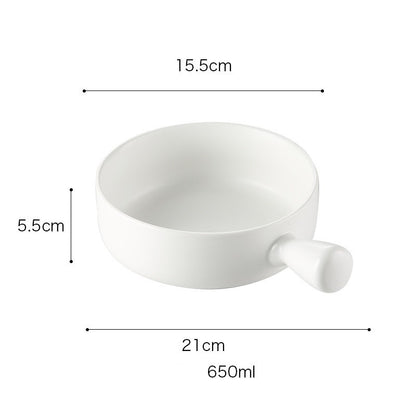 Ceramic Oven Plate with Handle