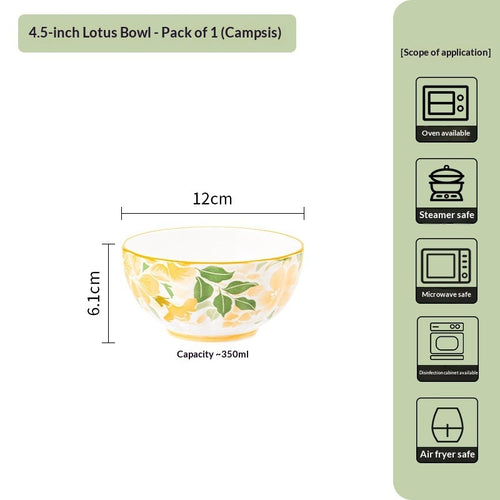 Japanese Creative Ceramic Lotus Bowl