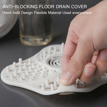 Silicone Drain Hair Catcher | Anti Clog Shower Drain Filter | Bathroom Sink Hair Stopper