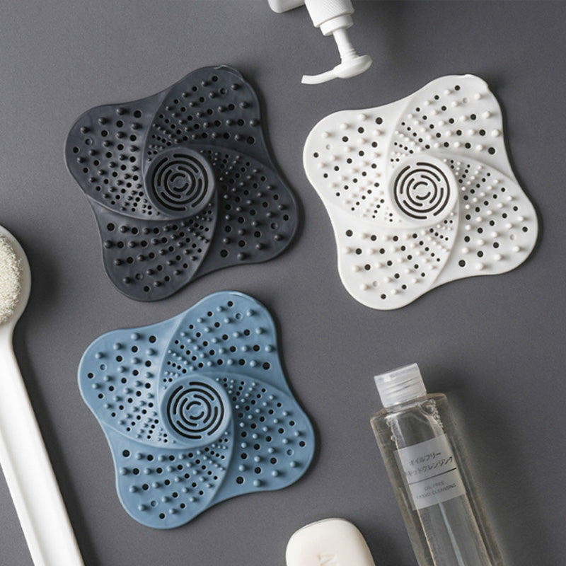 Silicone Drain Hair Catcher | Anti Clog Shower Drain Filter | Bathroom Sink Hair Stopper