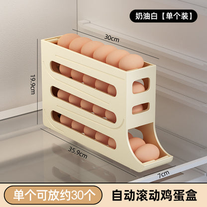 Egg Holder with 4 Layers and Automatic Rolling Design