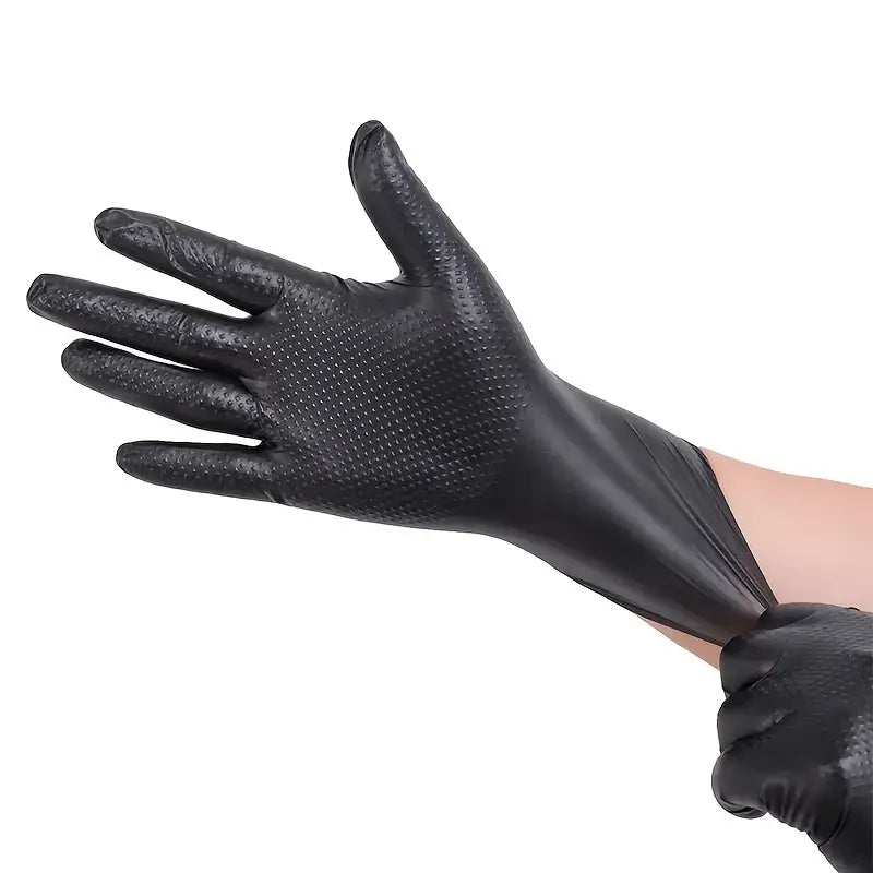 Diamond Pattern Nitrile Gloves