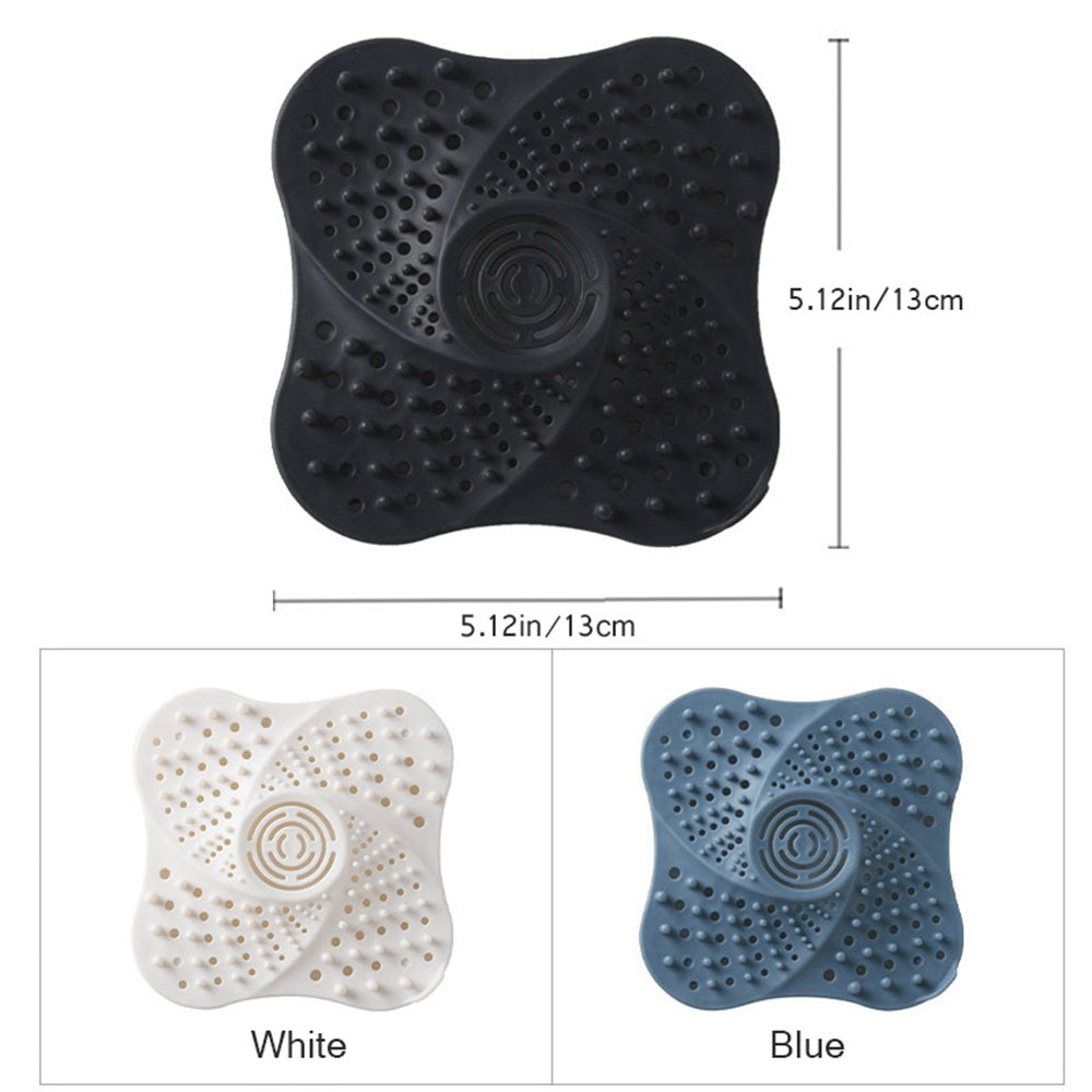 Silicone Drain Hair Catcher | Anti Clog Shower Drain Filter | Bathroom Sink Hair Stopper