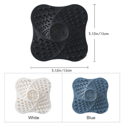 Silicone Drain Hair Catcher | Anti Clog Shower Drain Filter | Bathroom Sink Hair Stopper