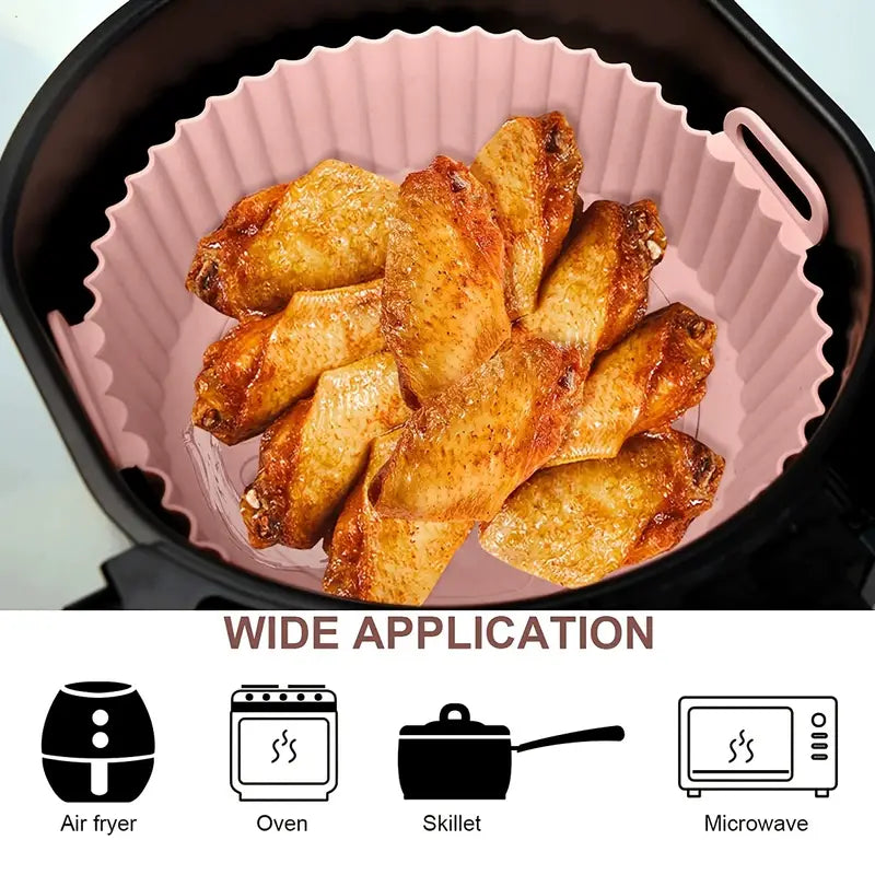 2PCS Reusable Silicone Baking Mat | Non Stick Air Fryer Mat | Oven Baking Sheet Kitchen Tool