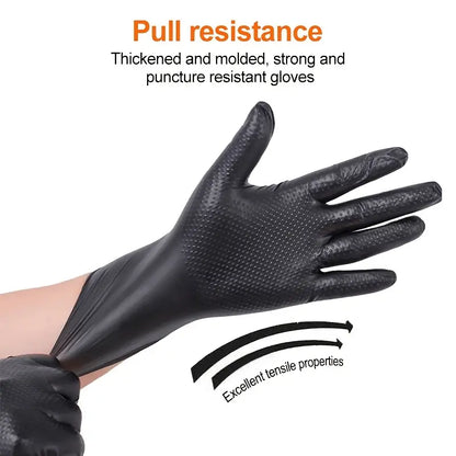 Diamond Pattern Nitrile Gloves