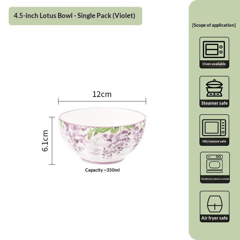 Japanese Creative Ceramic Lotus Bowl