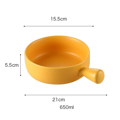 Ceramic Oven Plate with Handle