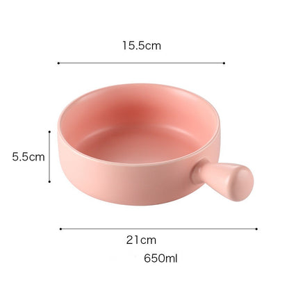 Ceramic Oven Plate with Handle